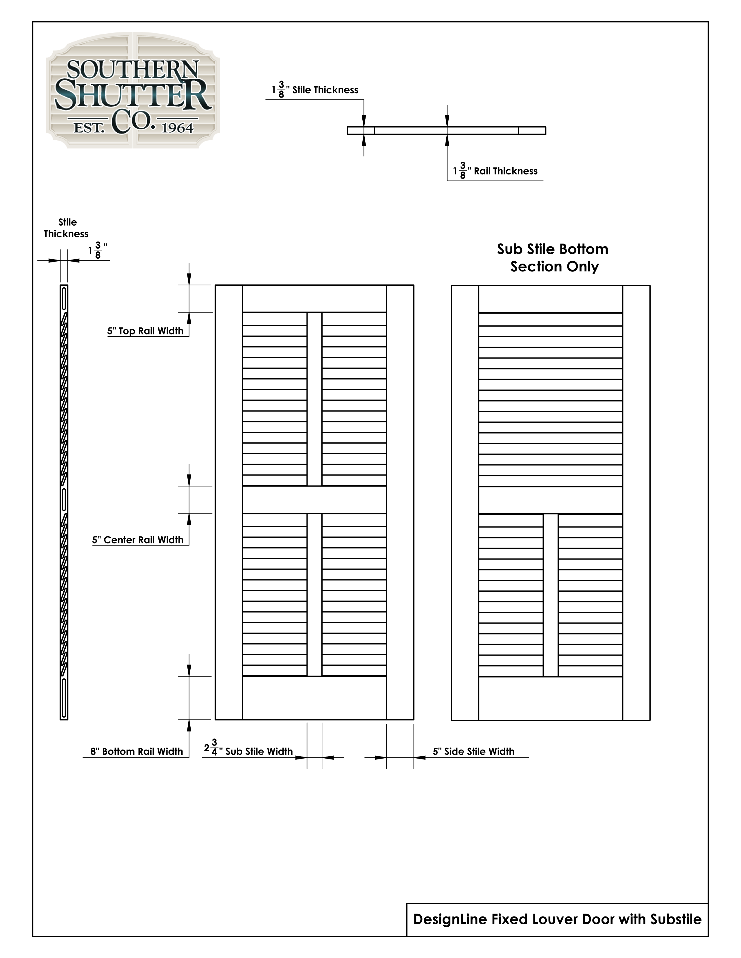 Fixed Louver Doors